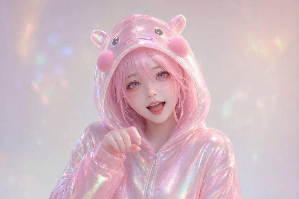 ３　着ぐるみ少女　ガオー（chu～❤️）