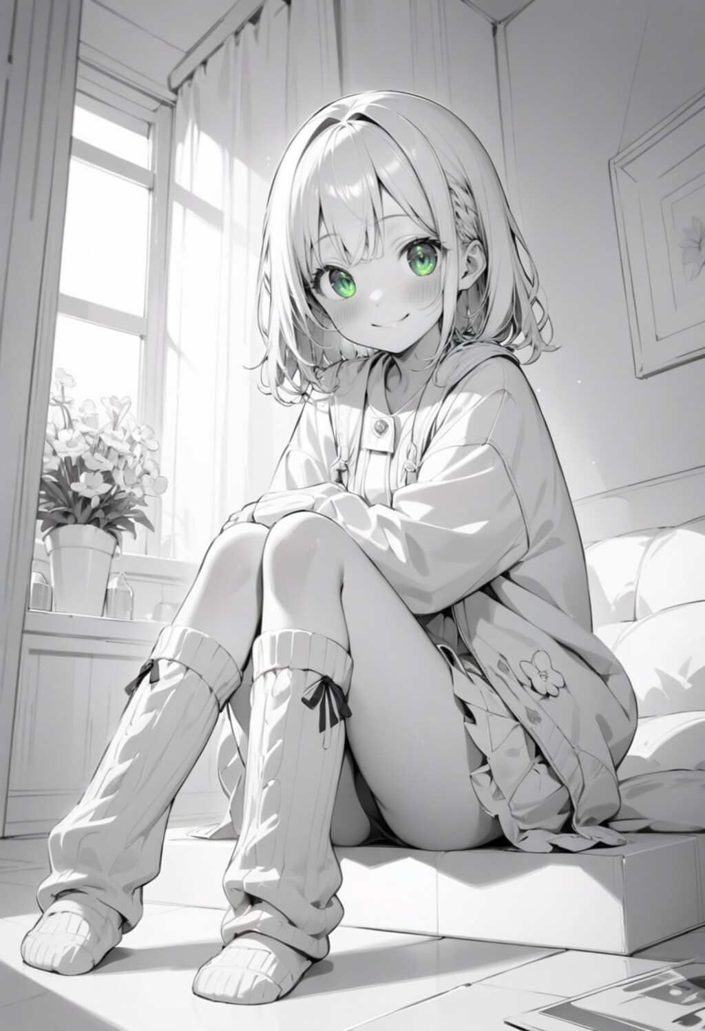 白黒世界の君の瞳