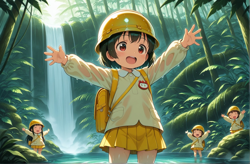 皆、ここで涼むぞ！