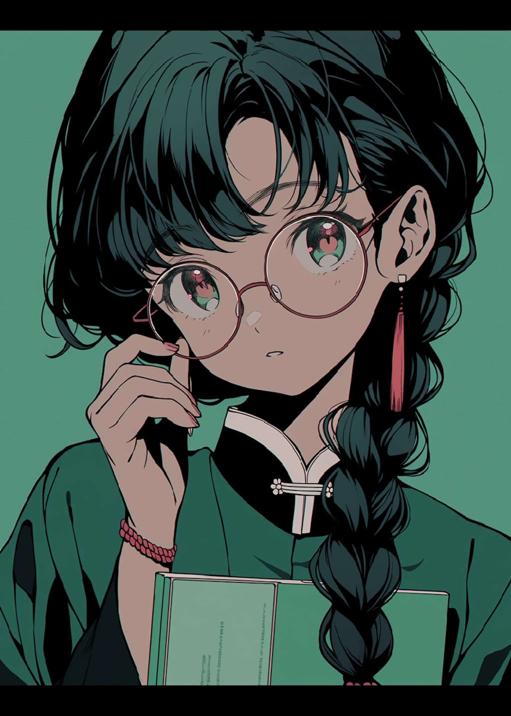実験（深緑）