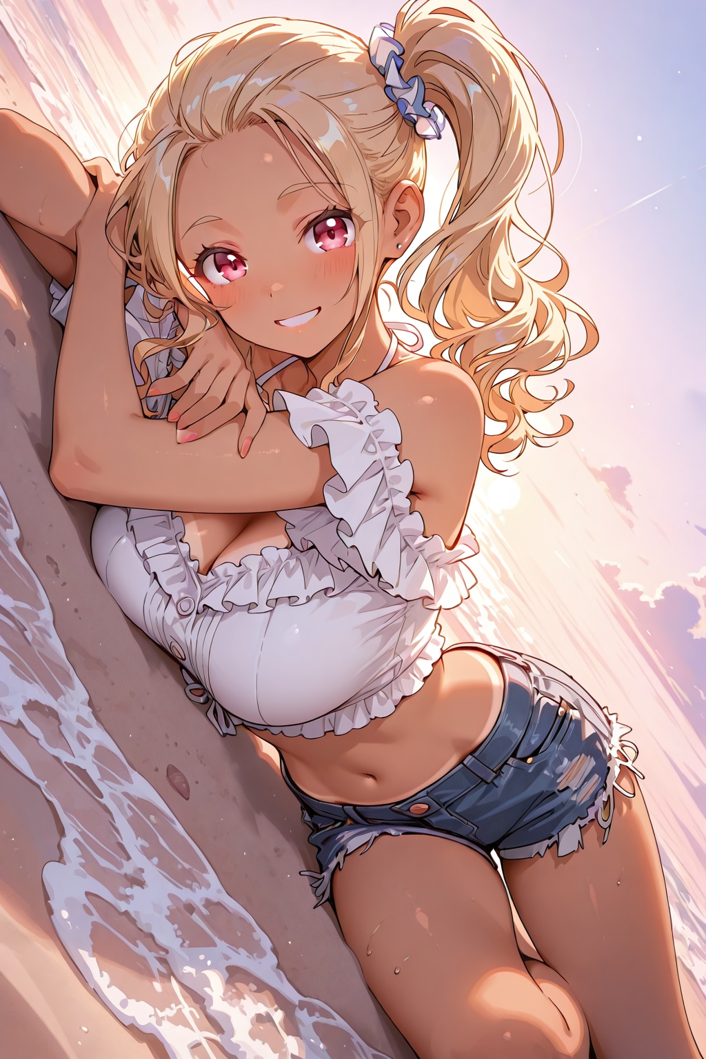 ギャル×ショットデニム