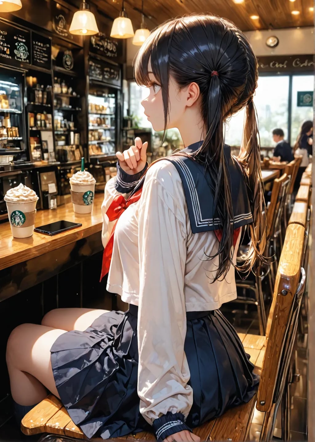 一人の時間を楽しむJK☺️