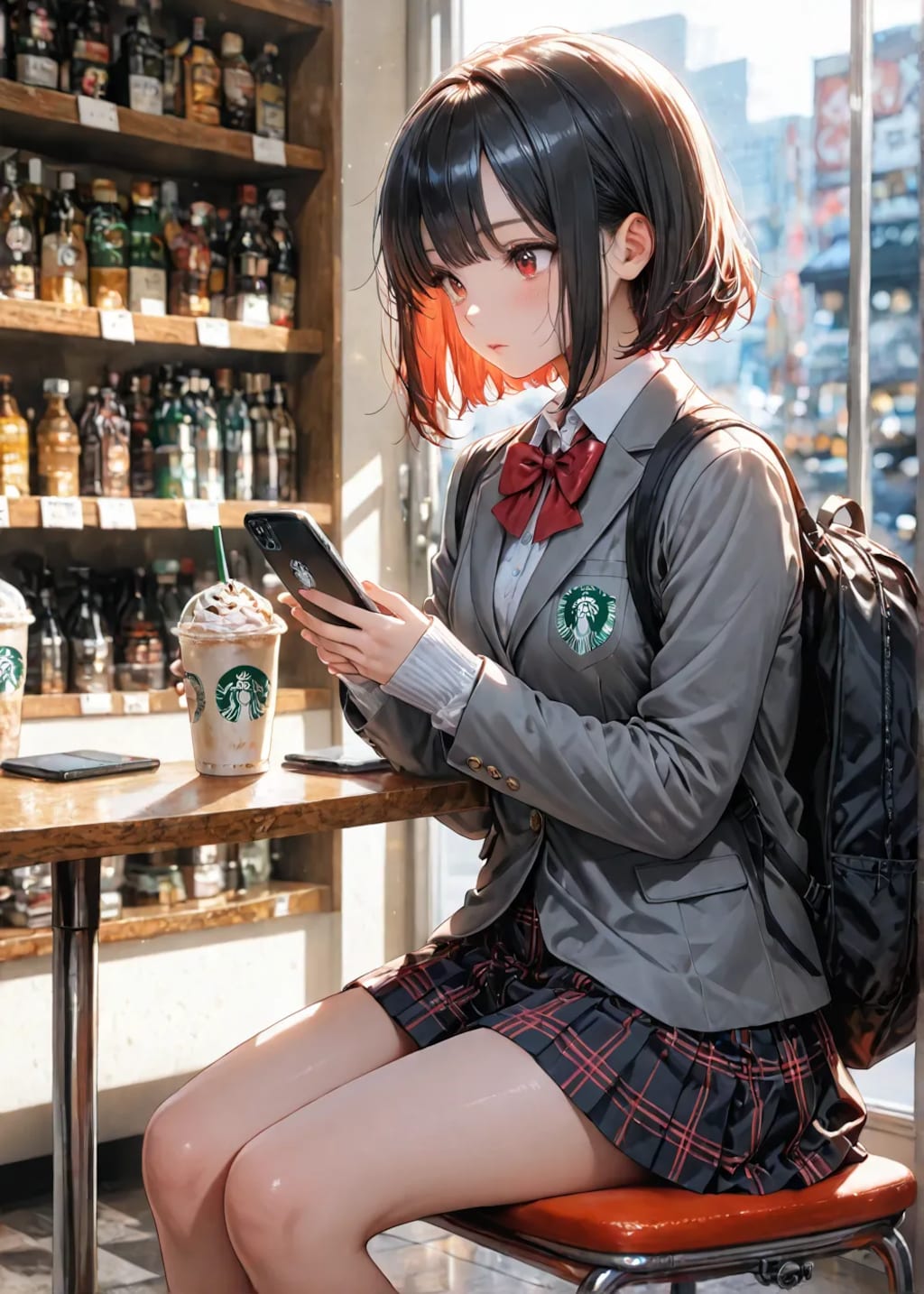 一人の時間を楽しむJK☺️