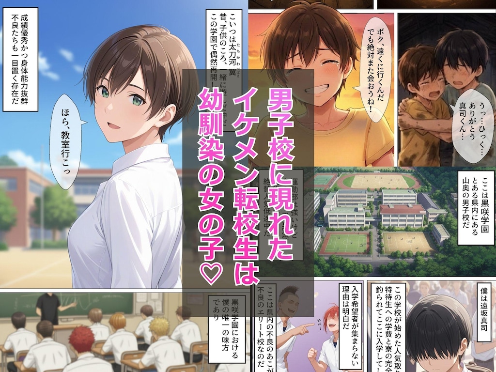 ｢男装女子太刀河翼の受難｣がDLsiteでもリリースされました！