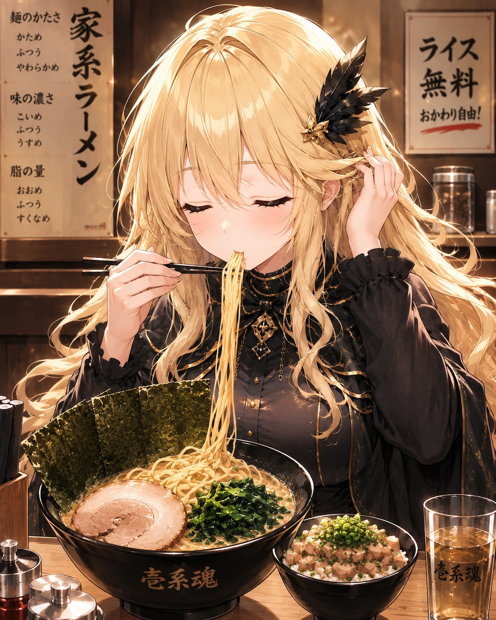 家系ラーメンずるずる