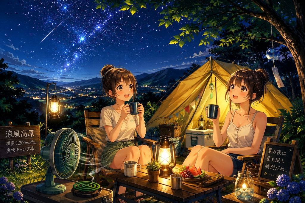 涼味あふれる夏の夜のひととき