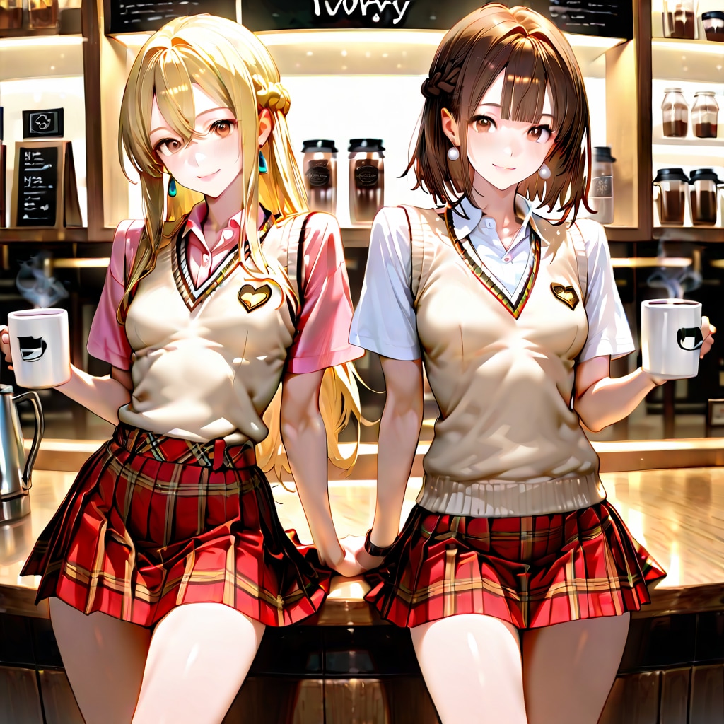 澪奈 & 歩美 Summer Uniform (3)