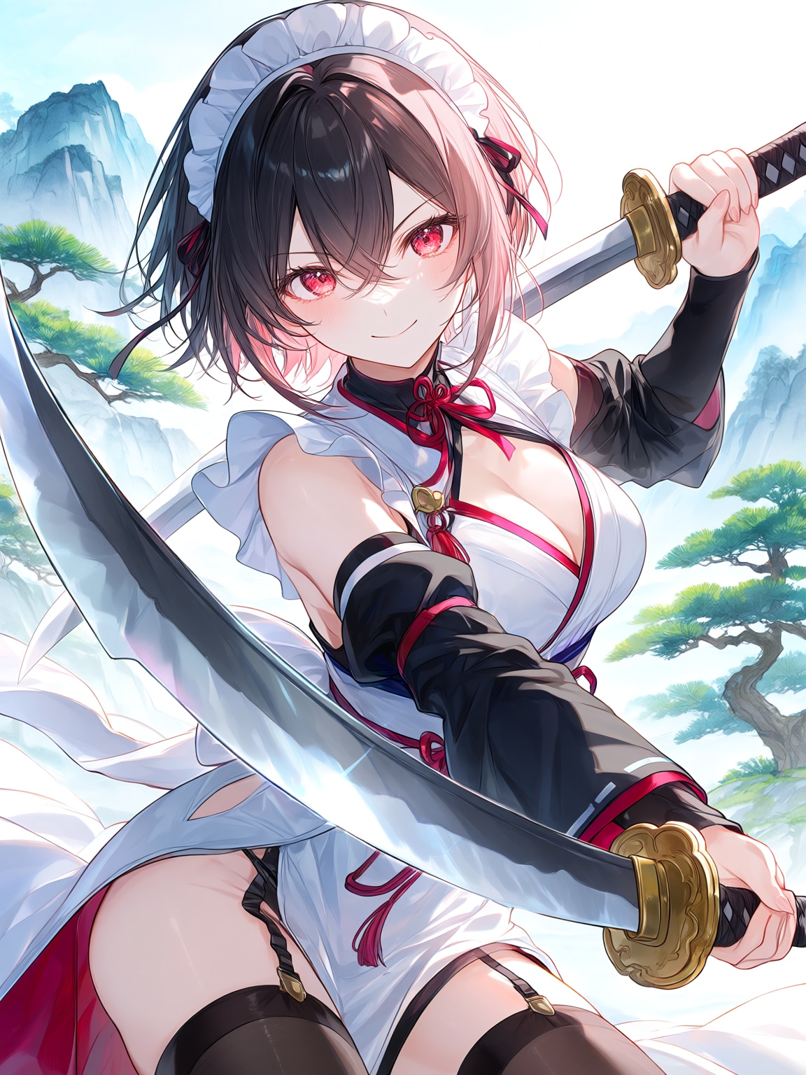 和装メイドに転生？宮本武蔵ちゃん（Mio.2生成）♪
