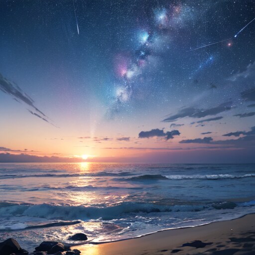 星空と夜明け３