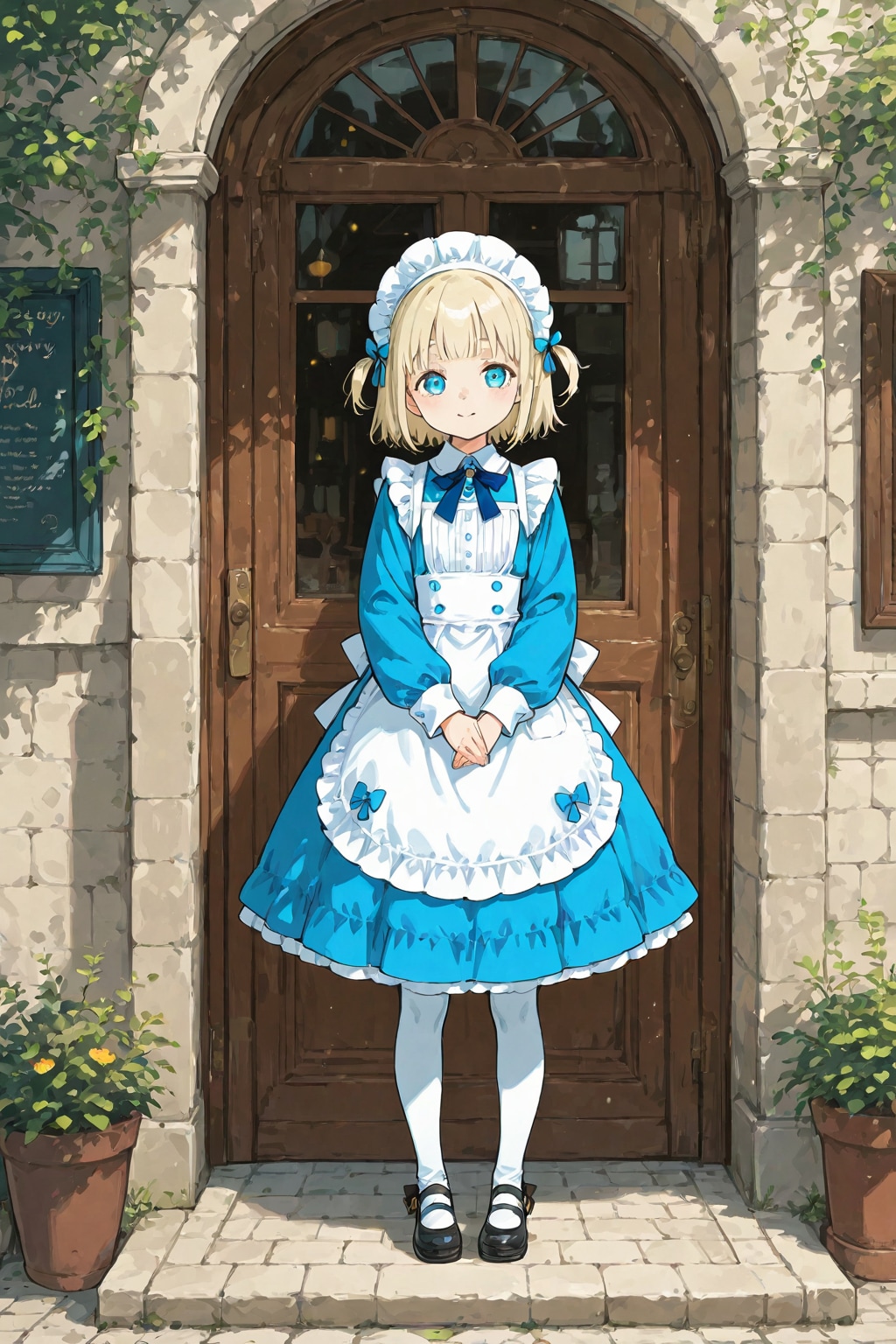 「一世紀を生きた美しい幼女」の全身写真