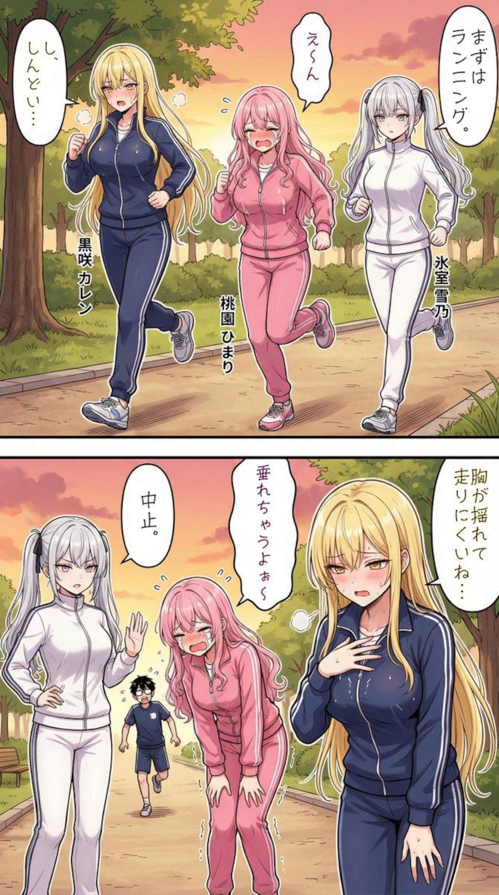 正月太りを解消するためにオタク君と"運動"をする一軍ギャルズ