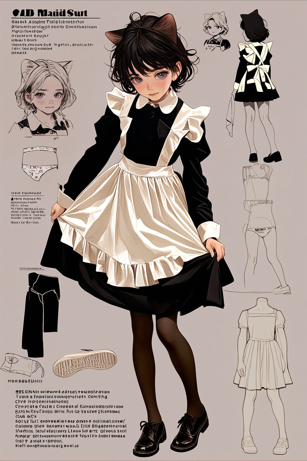 メイド服スニーカー