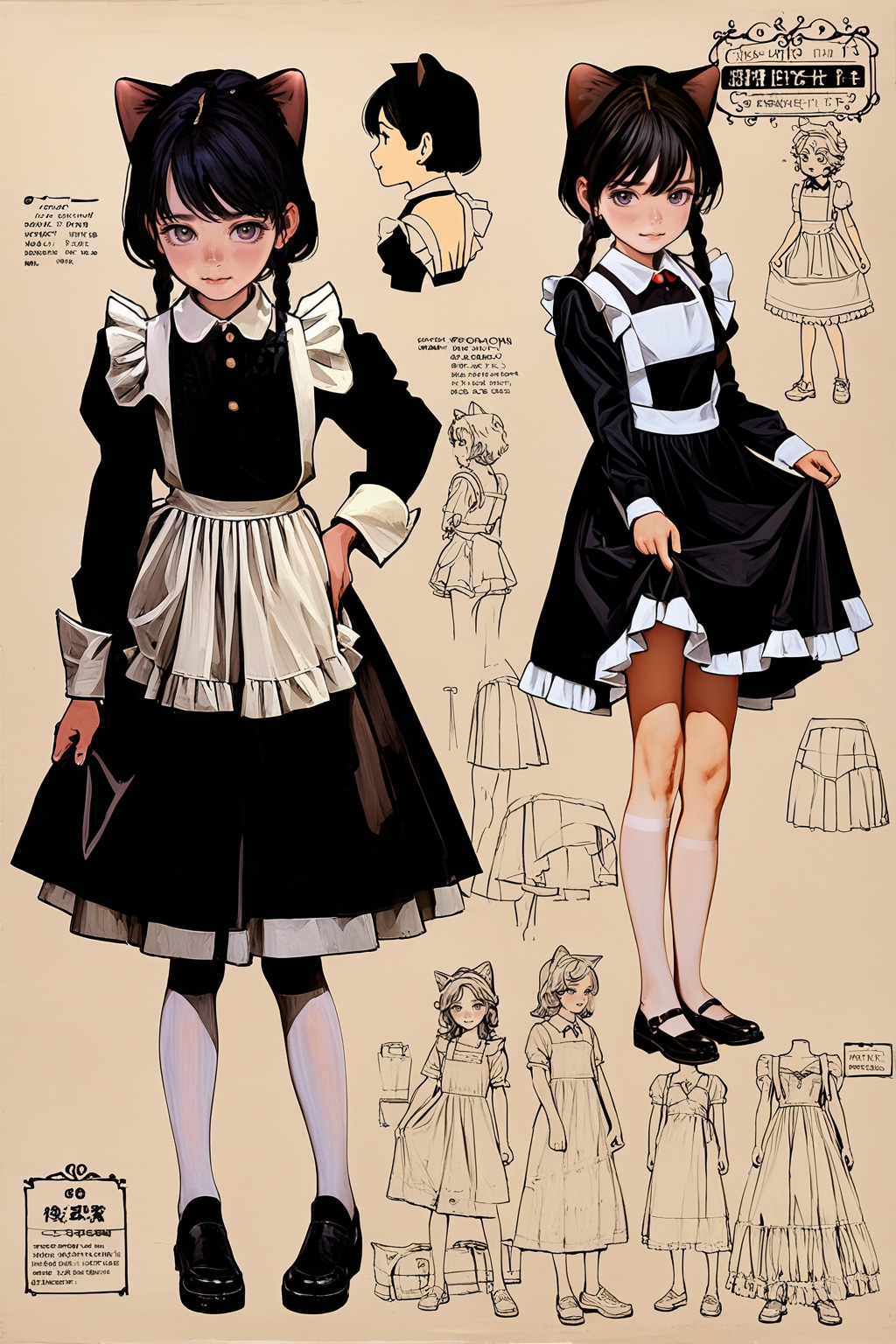 メイド服スニーカー