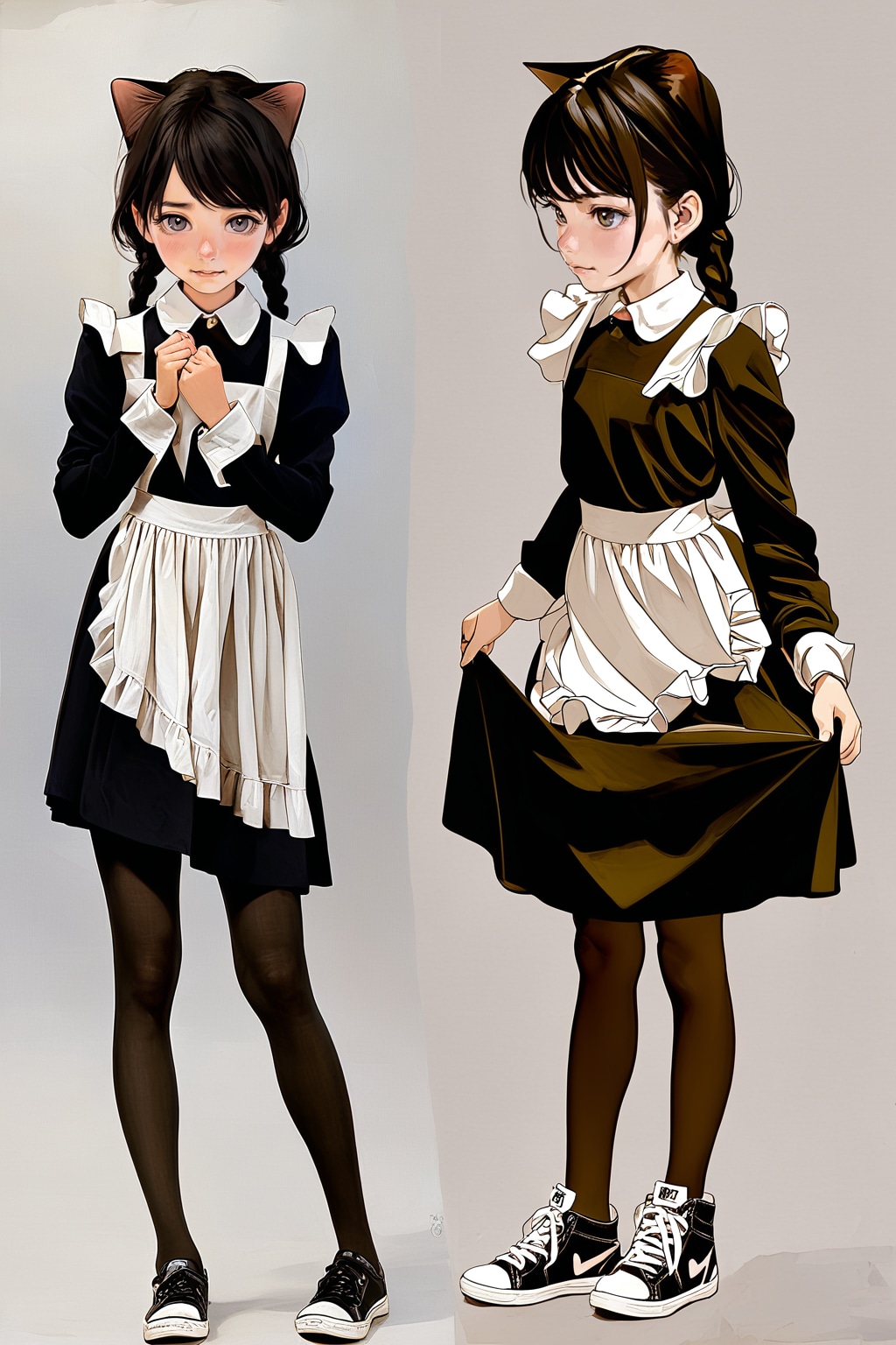 メイド服スニーカー