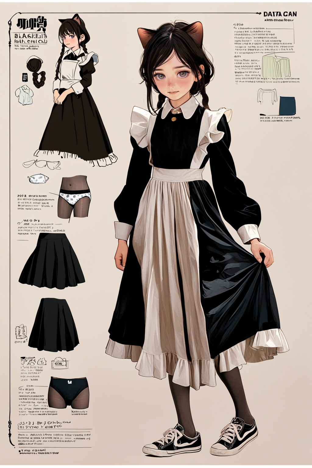 メイド服スニーカー