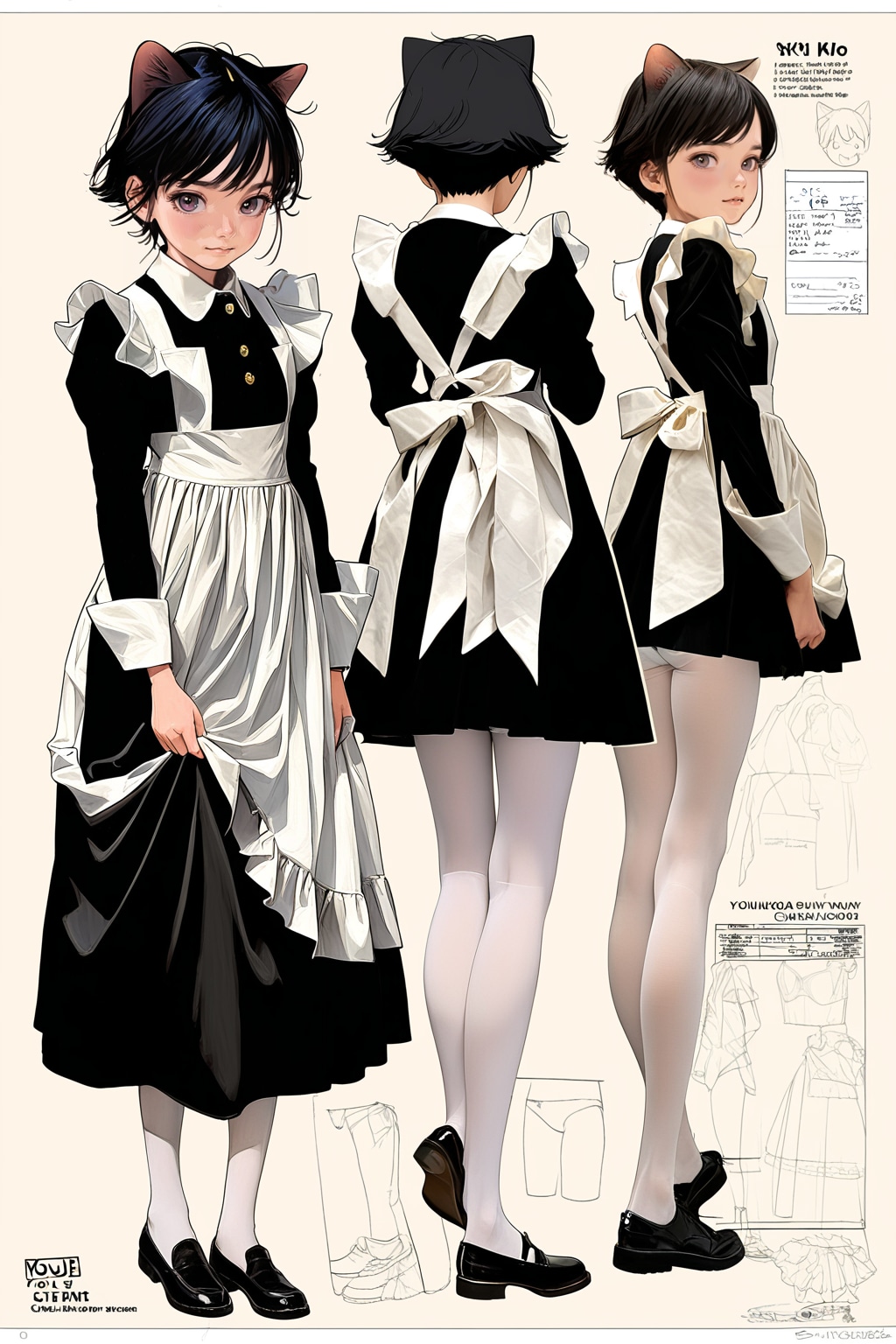 メイド服スニーカー