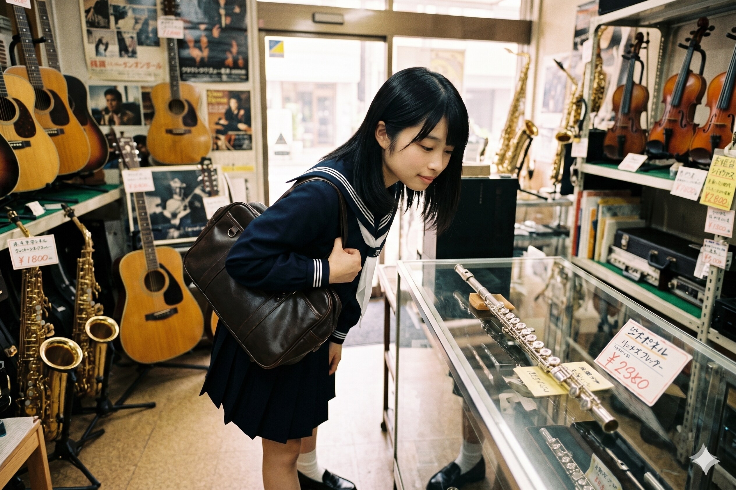 普通の美少女　中古楽器店・フルート