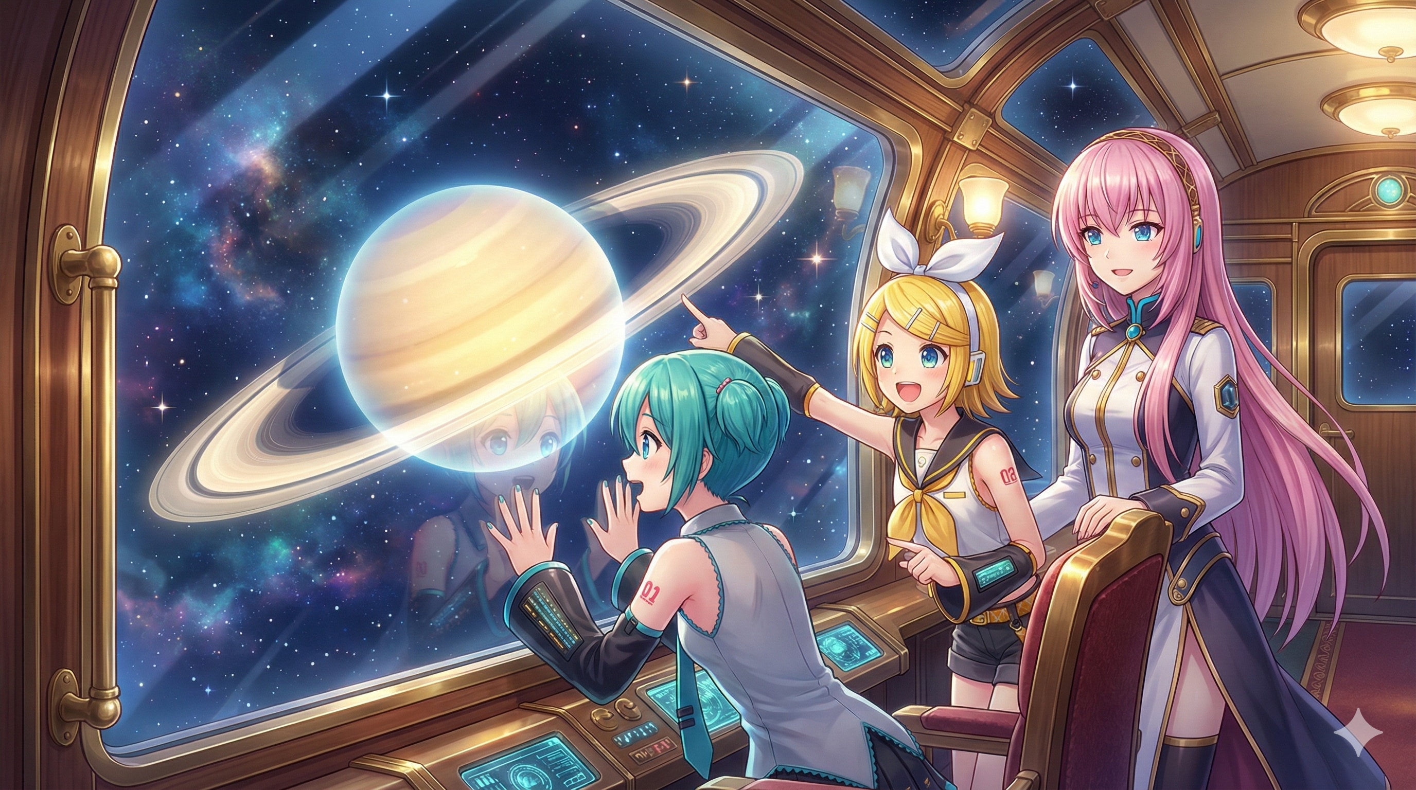 ミクさん達の銀河鉄道の旅 | の人気AIイラスト・グラビア