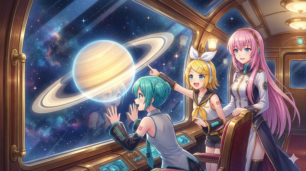 ミクさん達の銀河鉄道の旅