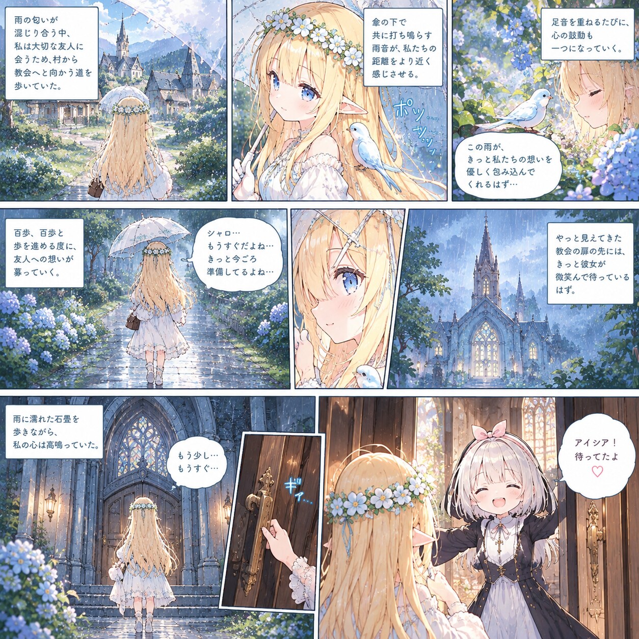 雨音に包まれて | の人気AIイラスト・グラビア