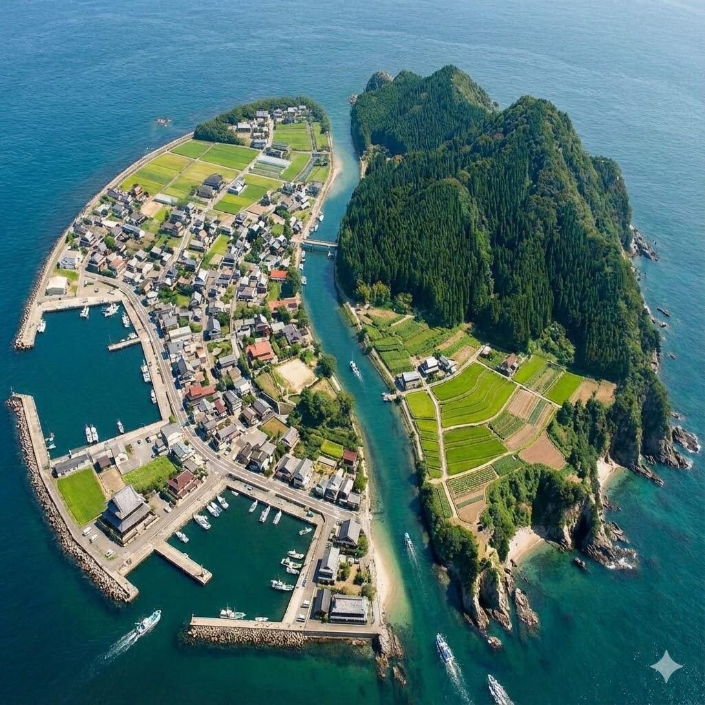 棒グラフと円グラフの町