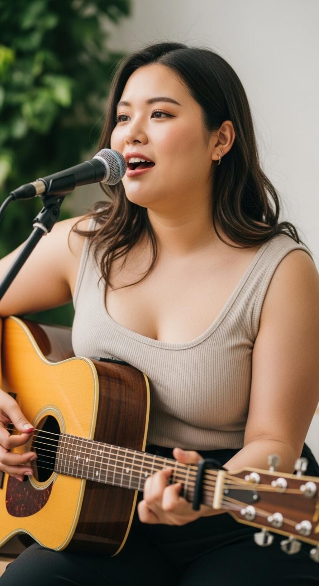 自分の魅力をよく理解している女性の弾き語りインスタライブ（ぽっちゃり編２）