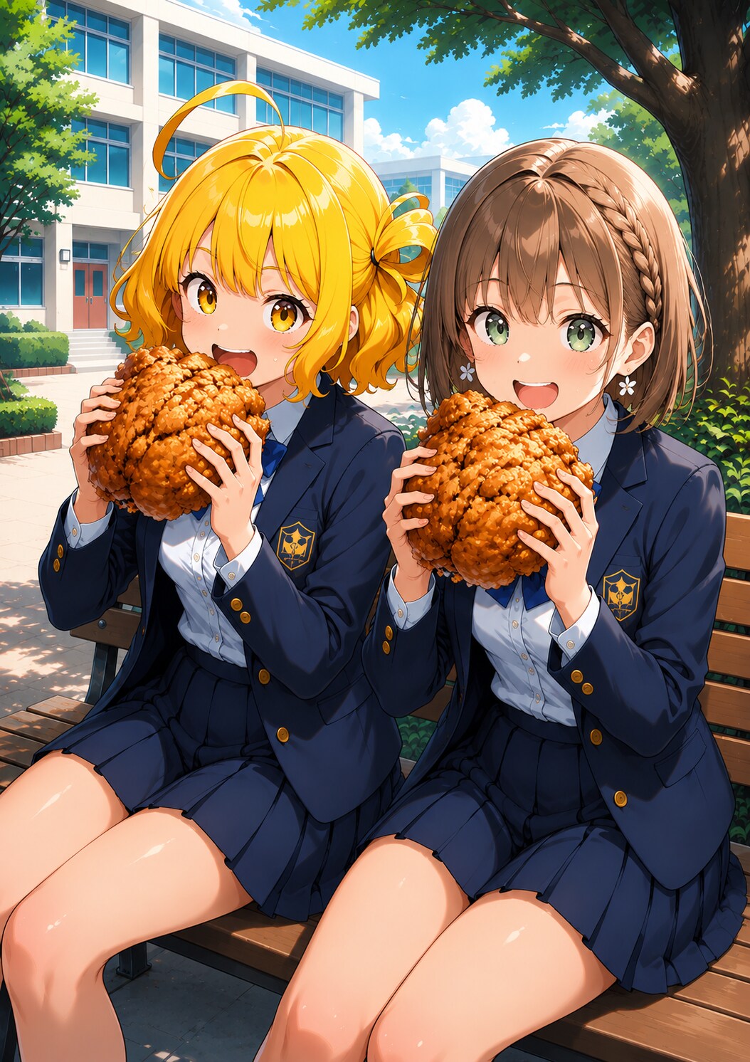 からあげちゃんとランチ✨ | の人気AIイラスト・グラビア