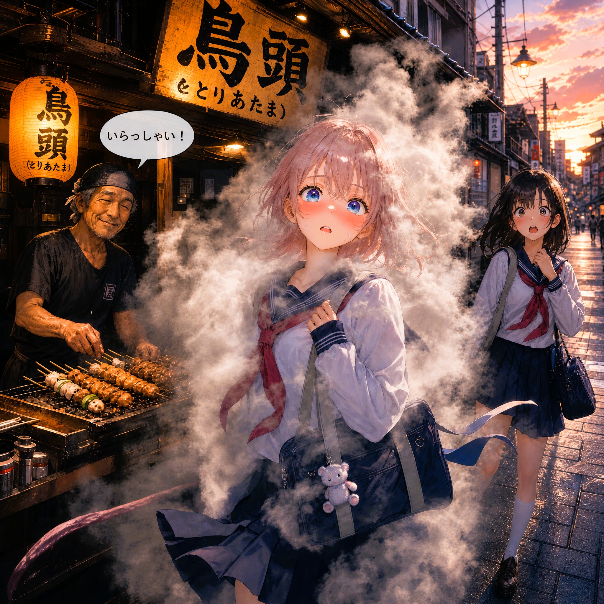TRICKちゃんは煙に包まれる