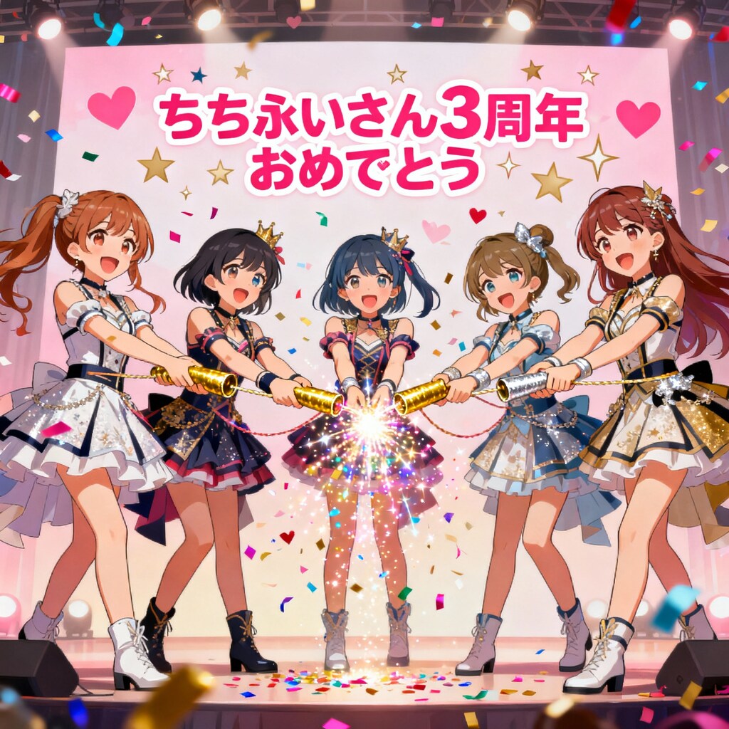 ちちぷいさん3周年おめでとう