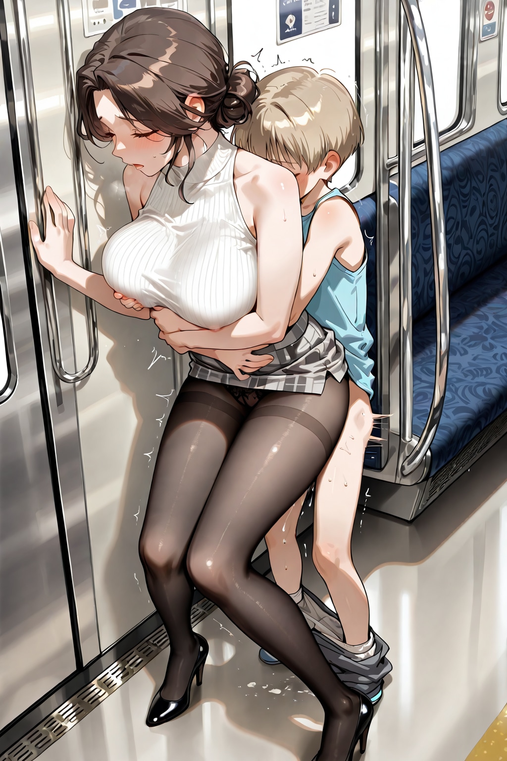 人妻OLお姉さん　電車内で5