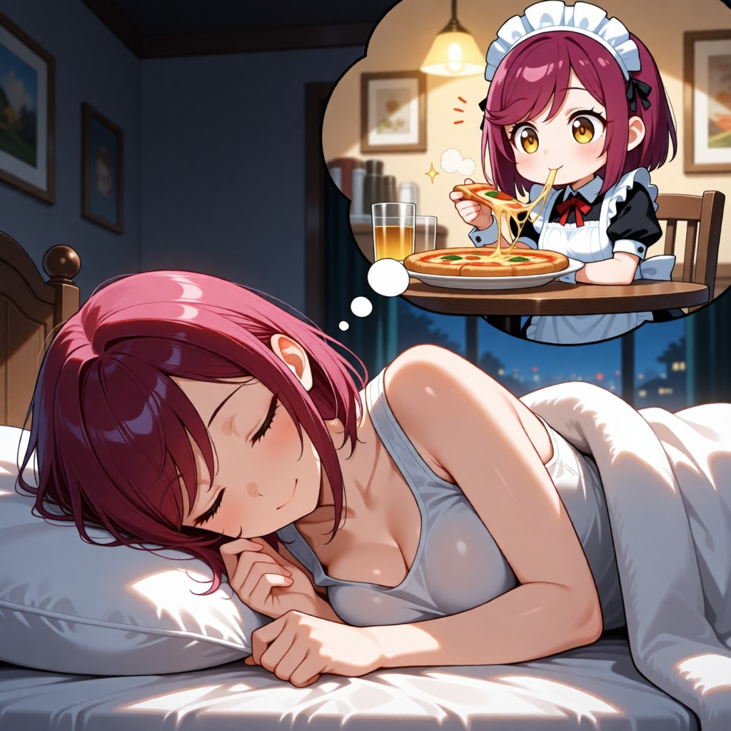 おやすみなさい（挨拶メイドの芽衣ちゃん）