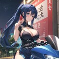 バイクと少女 2枚目
