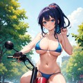 バイクと少女 5枚目