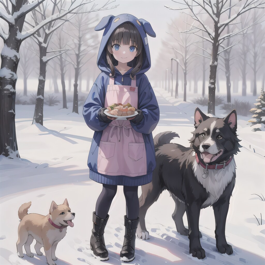 黒髪ロングでコートの少女６