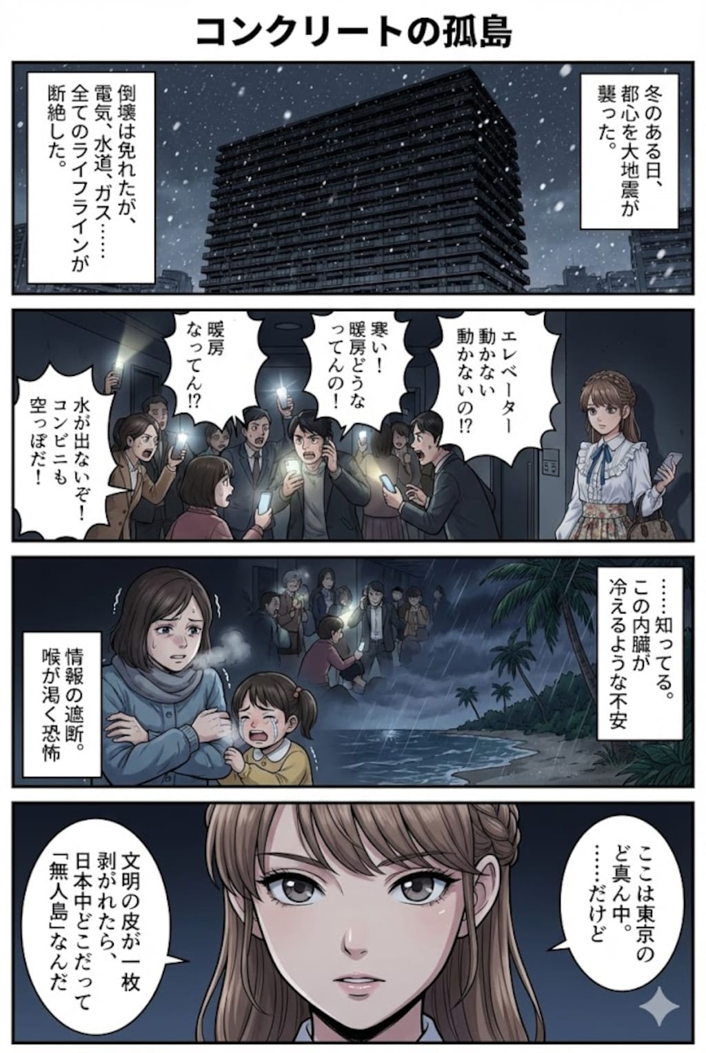 無人島でわからせられるメスガキ漫画　番外編