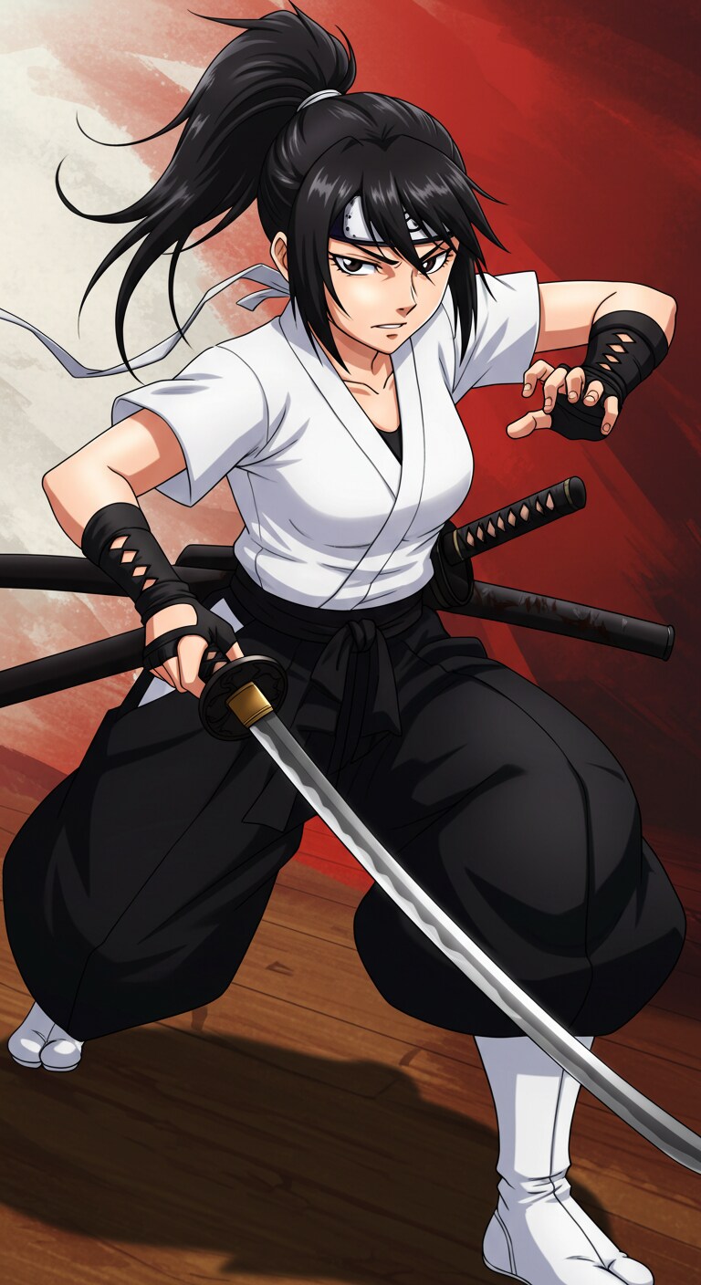 和装武闘派女探偵　（ImageFX土産）