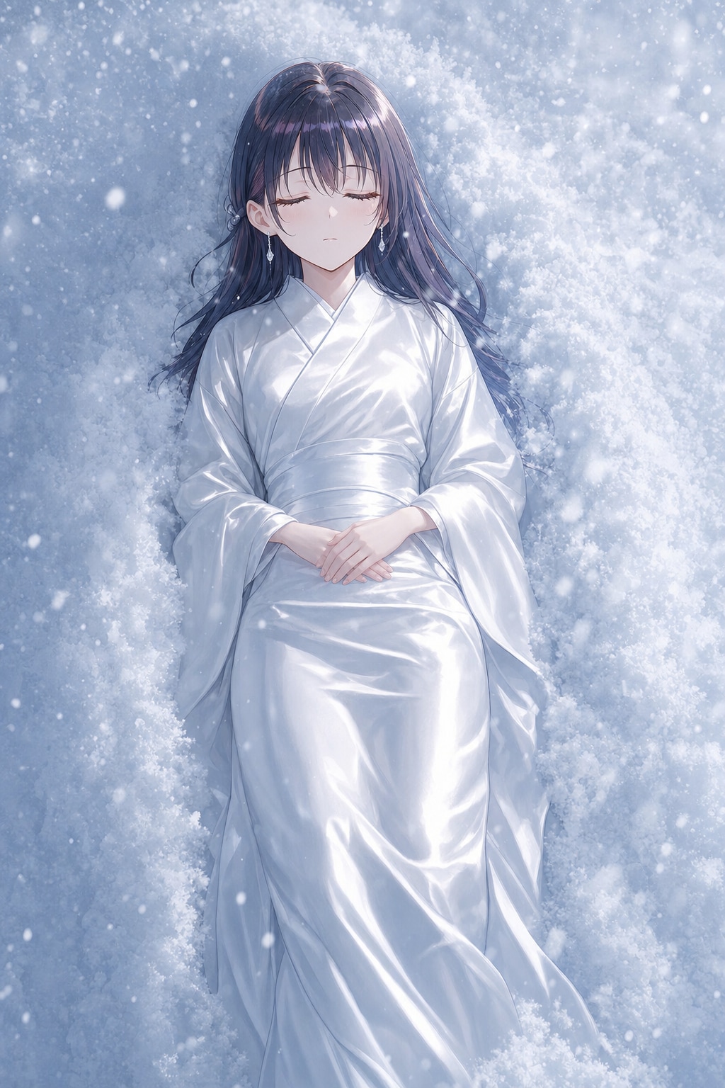 ユリママ　冬眠　雪に包まれて…