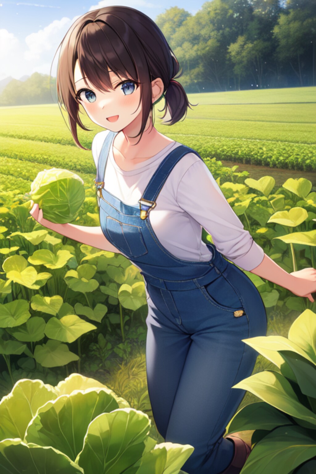 春キャベツ収穫