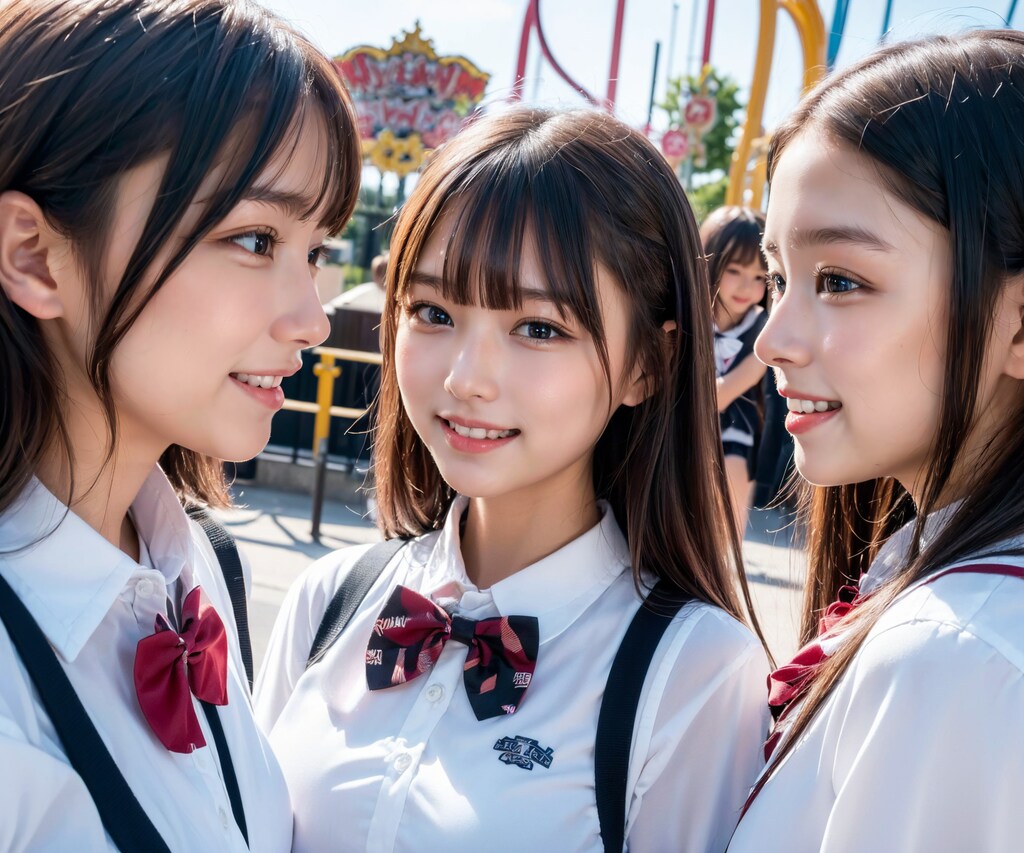 仲良しJK遊園地４