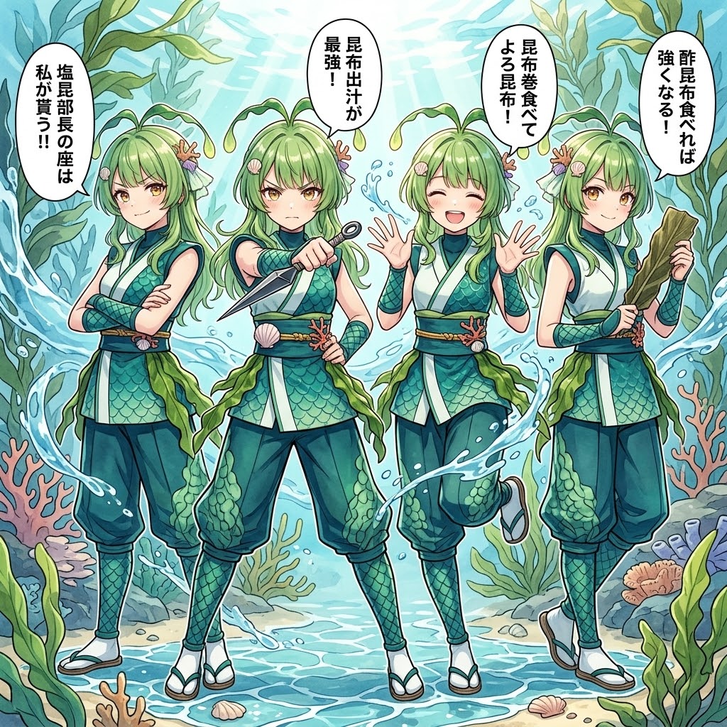 龍宮忍術影分身 | の人気AIイラスト・グラビア