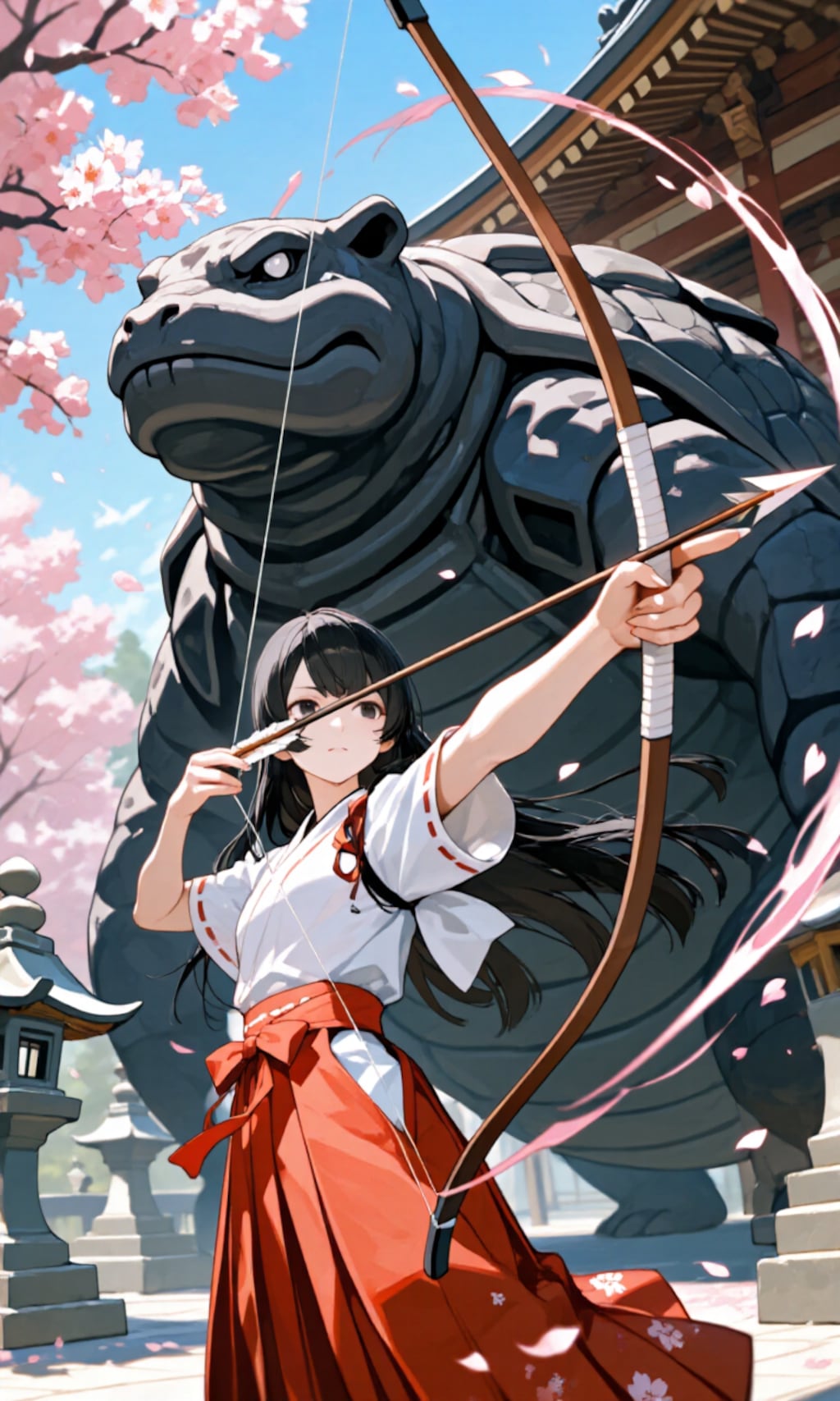 大弓女子と玄武