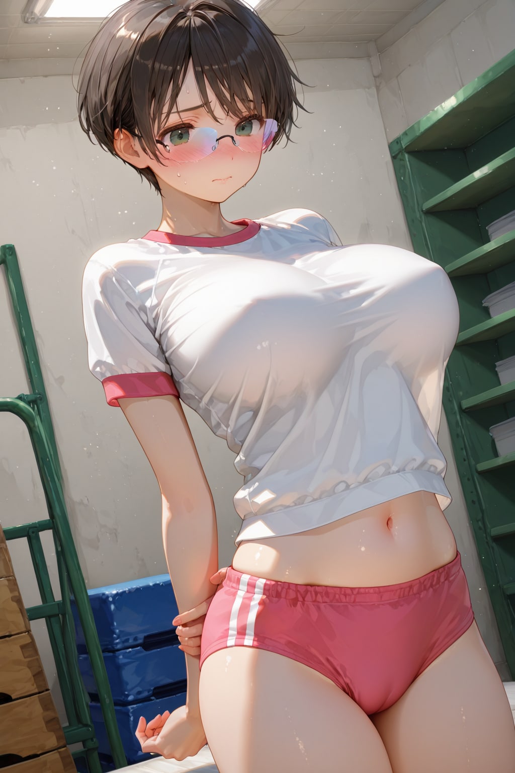 前から目をつけていた巨乳な優等生が教室で自慰行為をしてるのを動画で撮影成功。ネットに拡散するぞと脅したら何でも言う事聞くからと懇願してきたのでたっぷりいやらしい事を教えてやった　その1