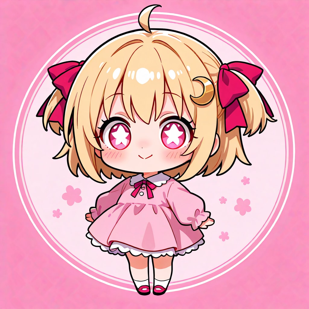 目を輝かせるガール