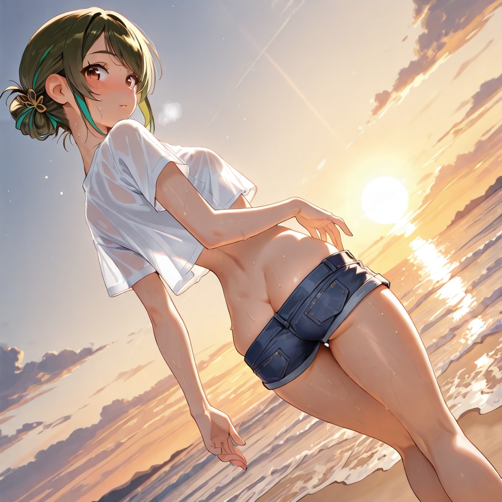 BONSAIちゃんでホットパンツ