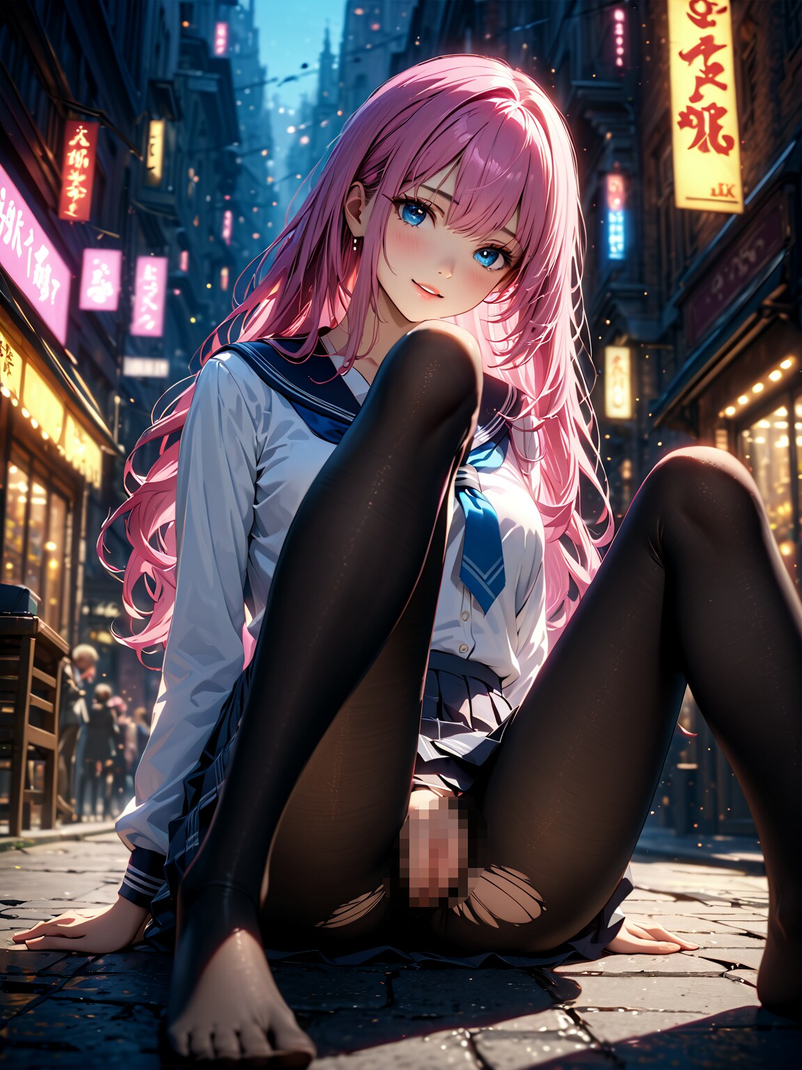 タイツ破いてもらった