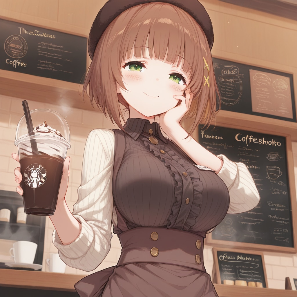 甘い甘いカフェラテ | の人気AIイラスト・グラビア