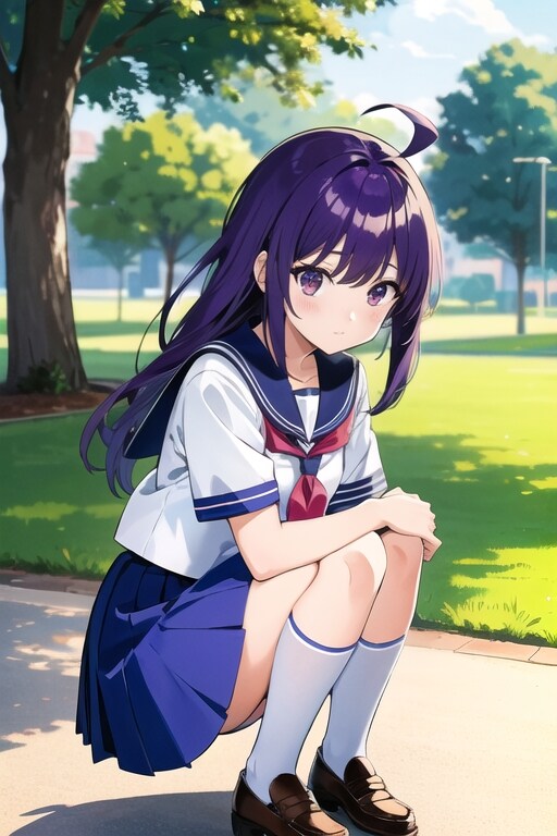 しゃがみセーラー