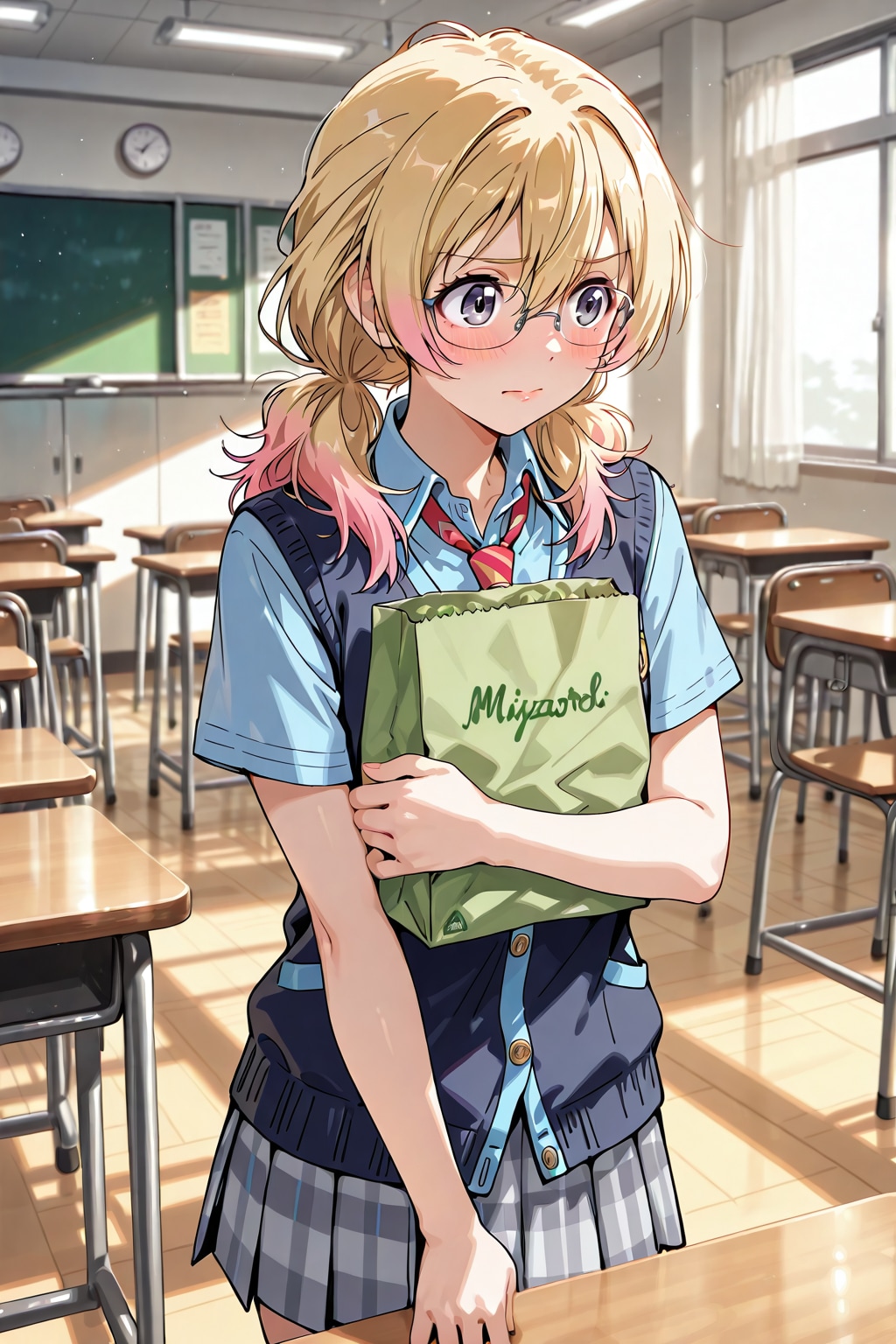 あのッ！ …夏休み ぃっぱい 一緒に演奏ぅしてくれて… ぁりがとぅ　うち！ 洋菓子屋さん… やっててッ　おれぃッにっ ぅちのお菓子… よかったら！ ホント よかったら っなんだけど…！