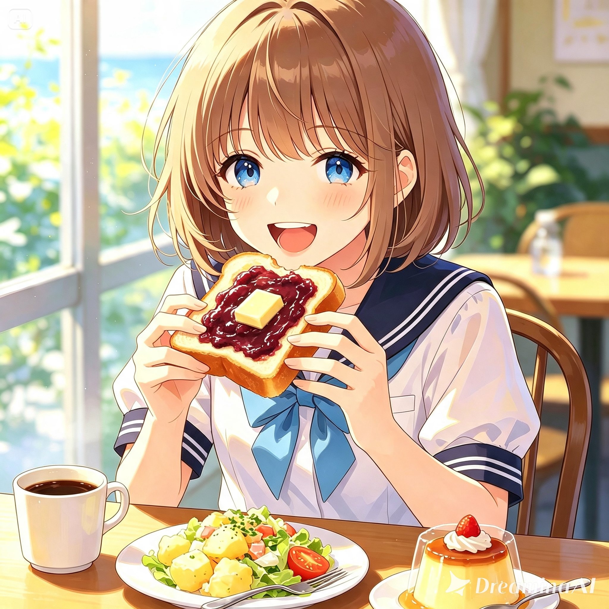 愛する小倉トーストの日 | の人気AIイラスト・グラビア