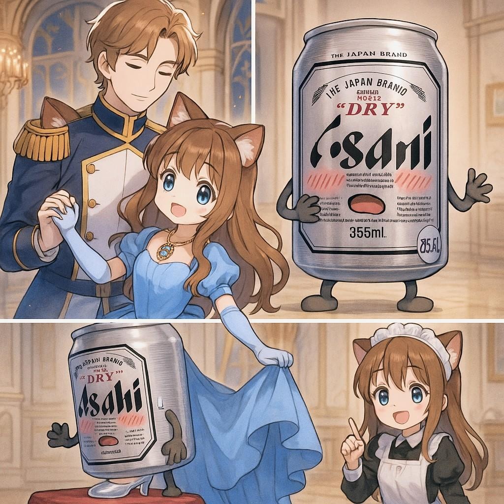 ガラスの靴と小さな女の子